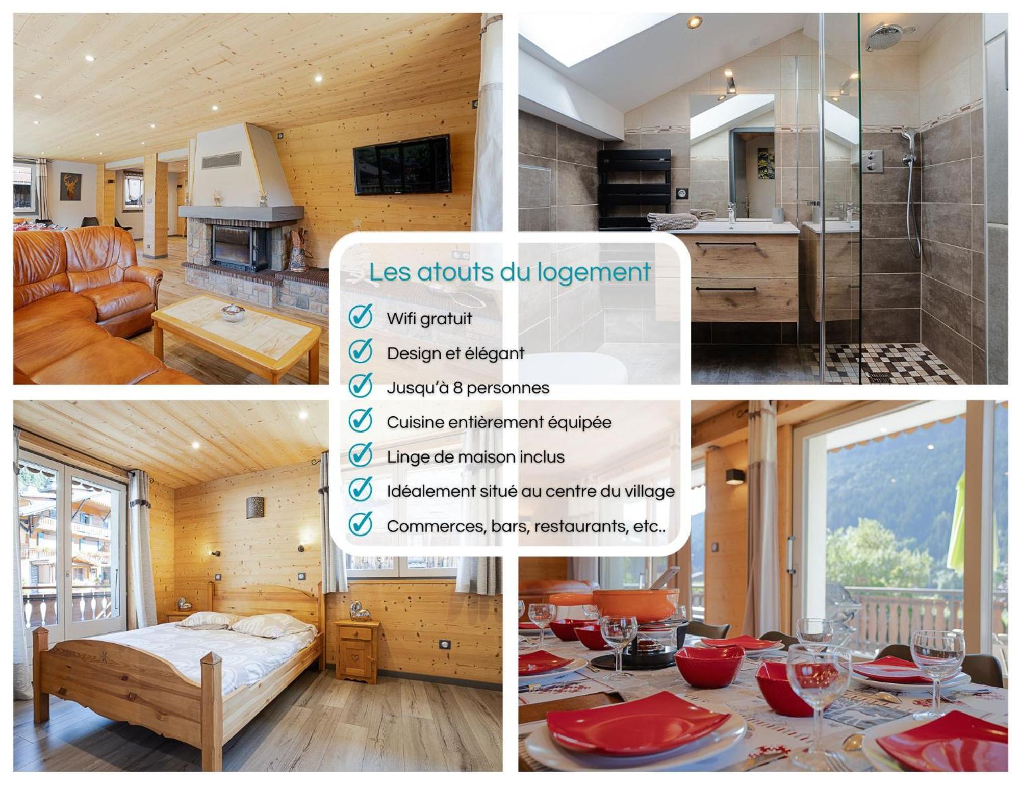 Chalet Les 4 Saisons - Ski, Parking Et Jardin Abondance Eksteriør billede
