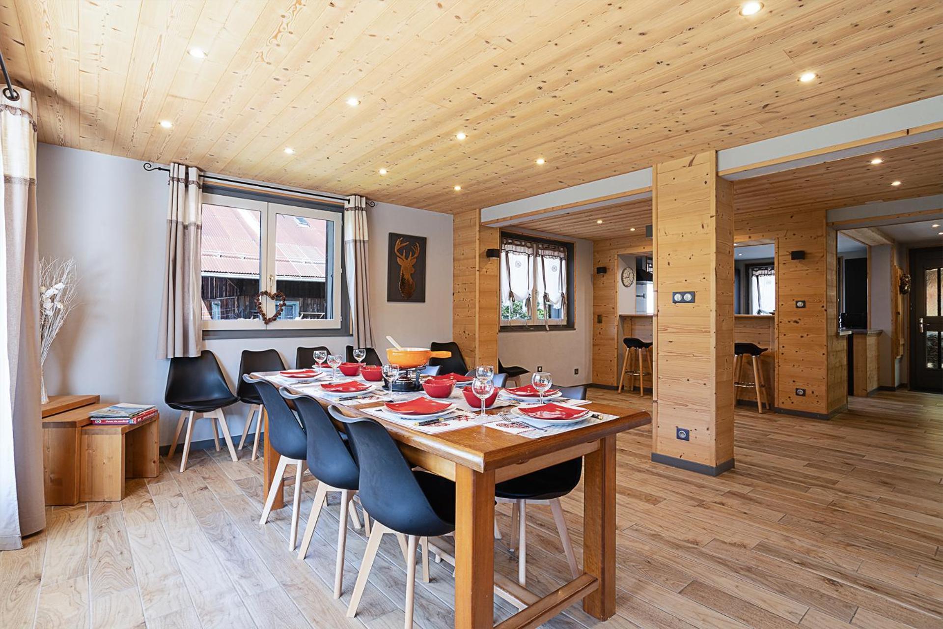 Chalet Les 4 Saisons - Ski, Parking Et Jardin Abondance Eksteriør billede