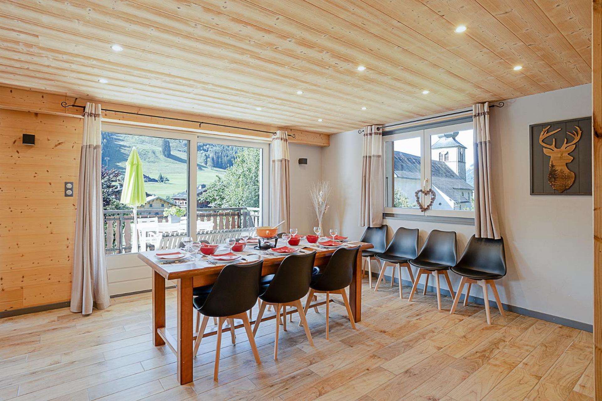 Chalet Les 4 Saisons - Ski, Parking Et Jardin Abondance Eksteriør billede